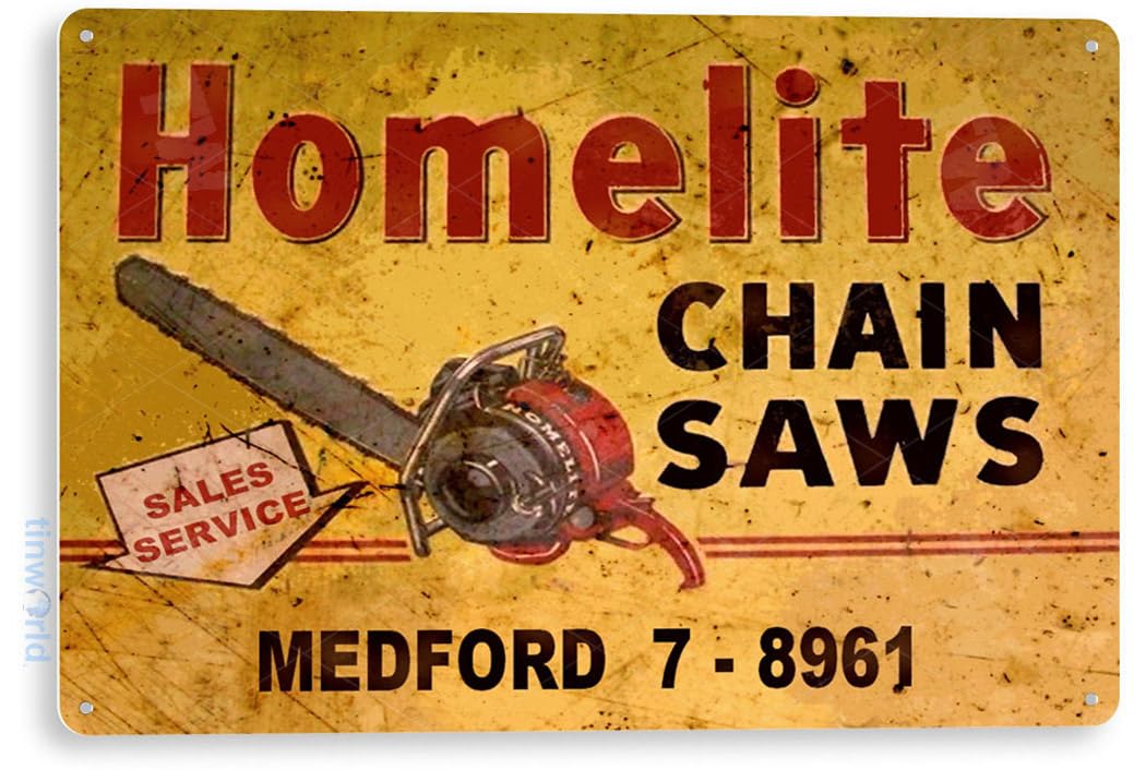 Amazon.com: Tinworld Tin Sign: Homelite Chain Saws Tools Equipment